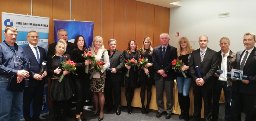 Obrtnici riječkog udruženja nagrađeni za uspješnu promociju obrtništva i struke