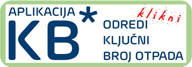 Aplikacija KB – odredi ključni broj otpada