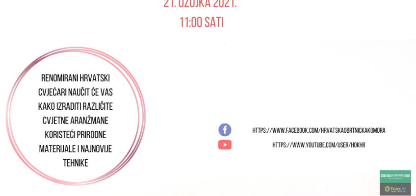 „Buđenje prirode“ – besplatna online radionica za cvjećare u organizaciji HOK-a