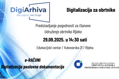 <strong><em>Predstavljanje pogodnosti DigiArhiva za članove Udruženja obrtnika Rijeka</em></strong>